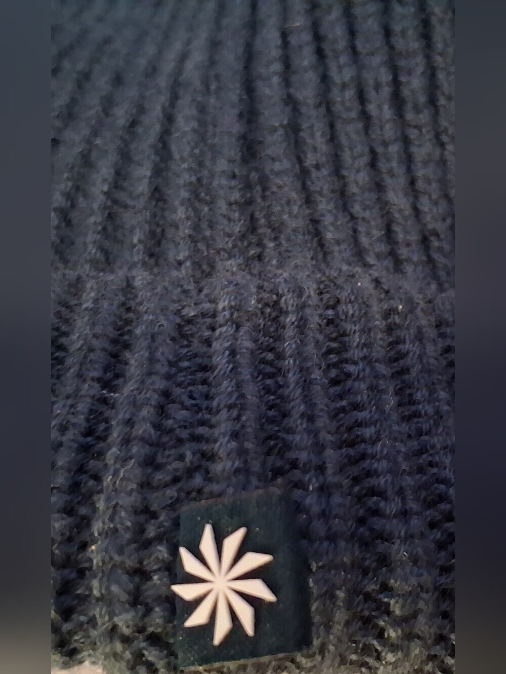 NWOT Athleta Cozy Hour Navy Cotton & Wool Rib Outdoor Casual Unisex Beanie Hat - Picture 5 of 6
